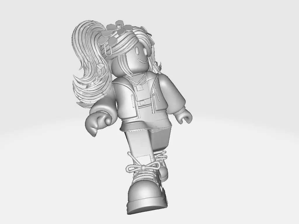 Miniature Game Roblox Girl Top Model 22 3D print model