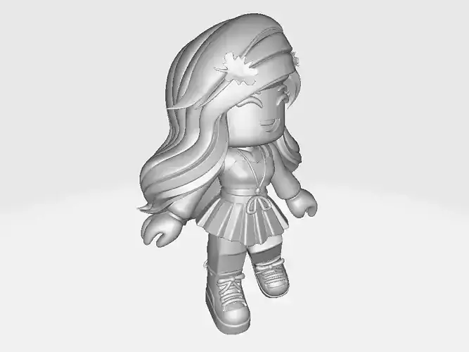 Miniature Game Roblox Girl Top Model 23