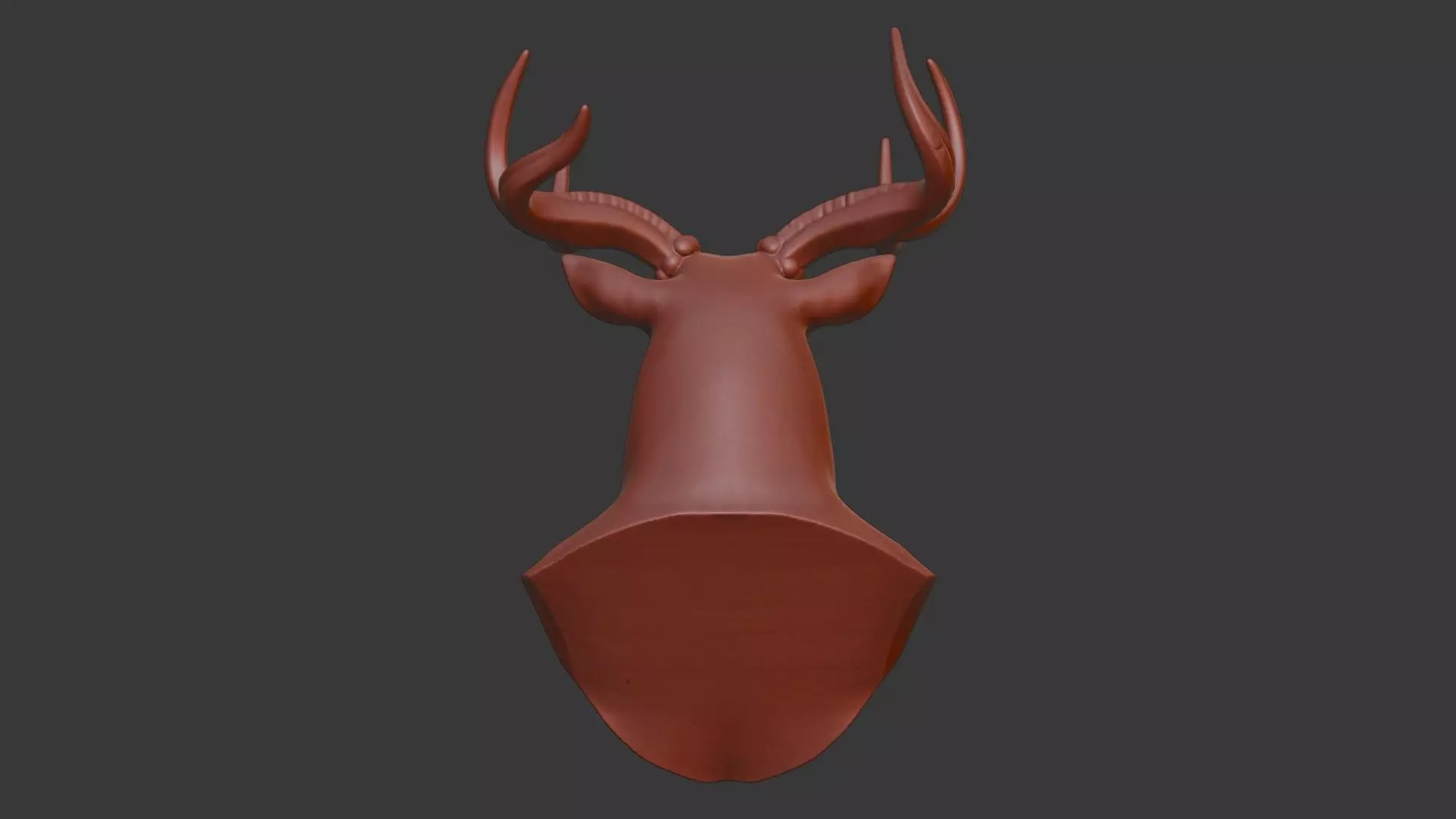 Markhor Head Bust 3D Model - STL Printable Wildlife Sculpture 3D print model_5