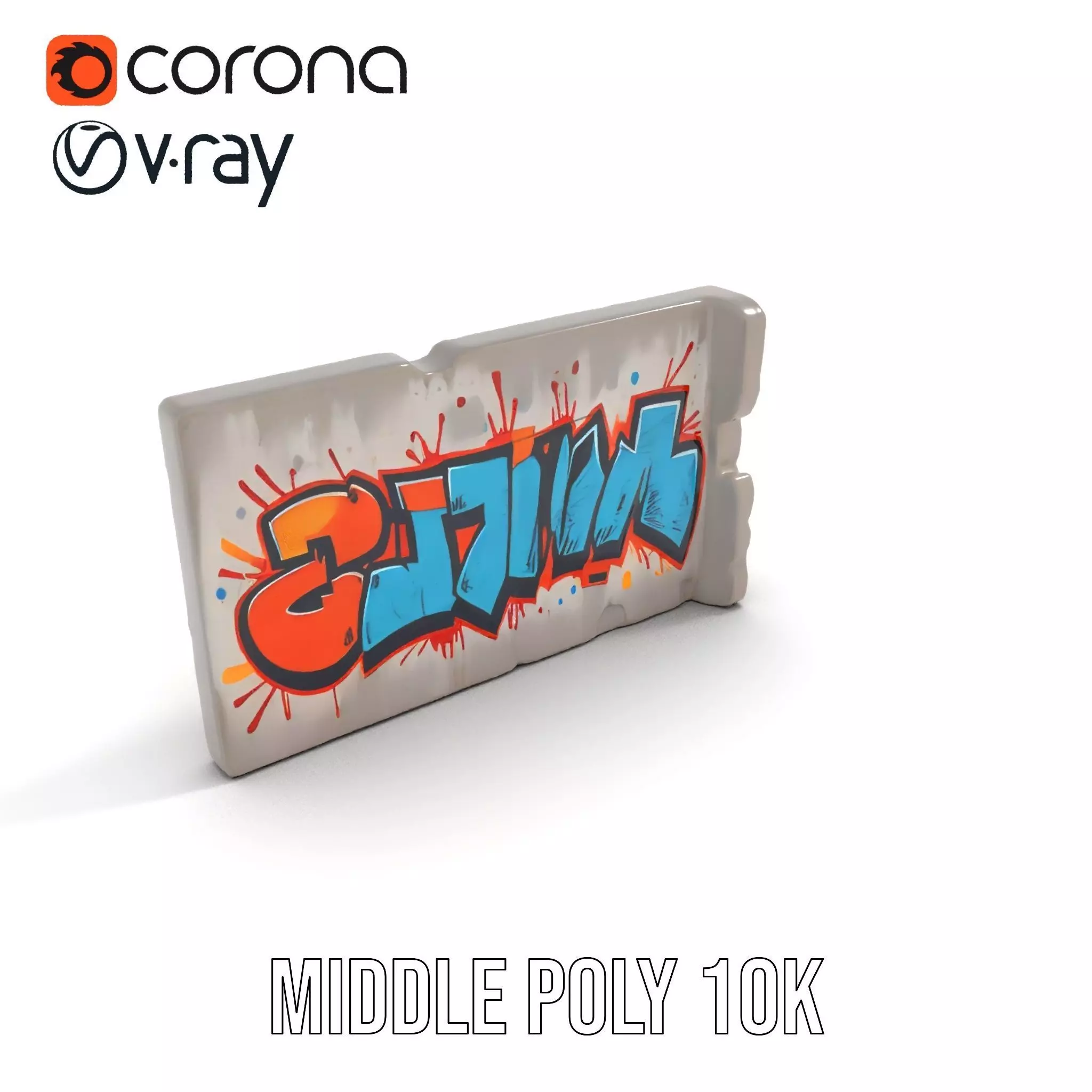 Vibrant Graffiti Wall model pack Texture_12