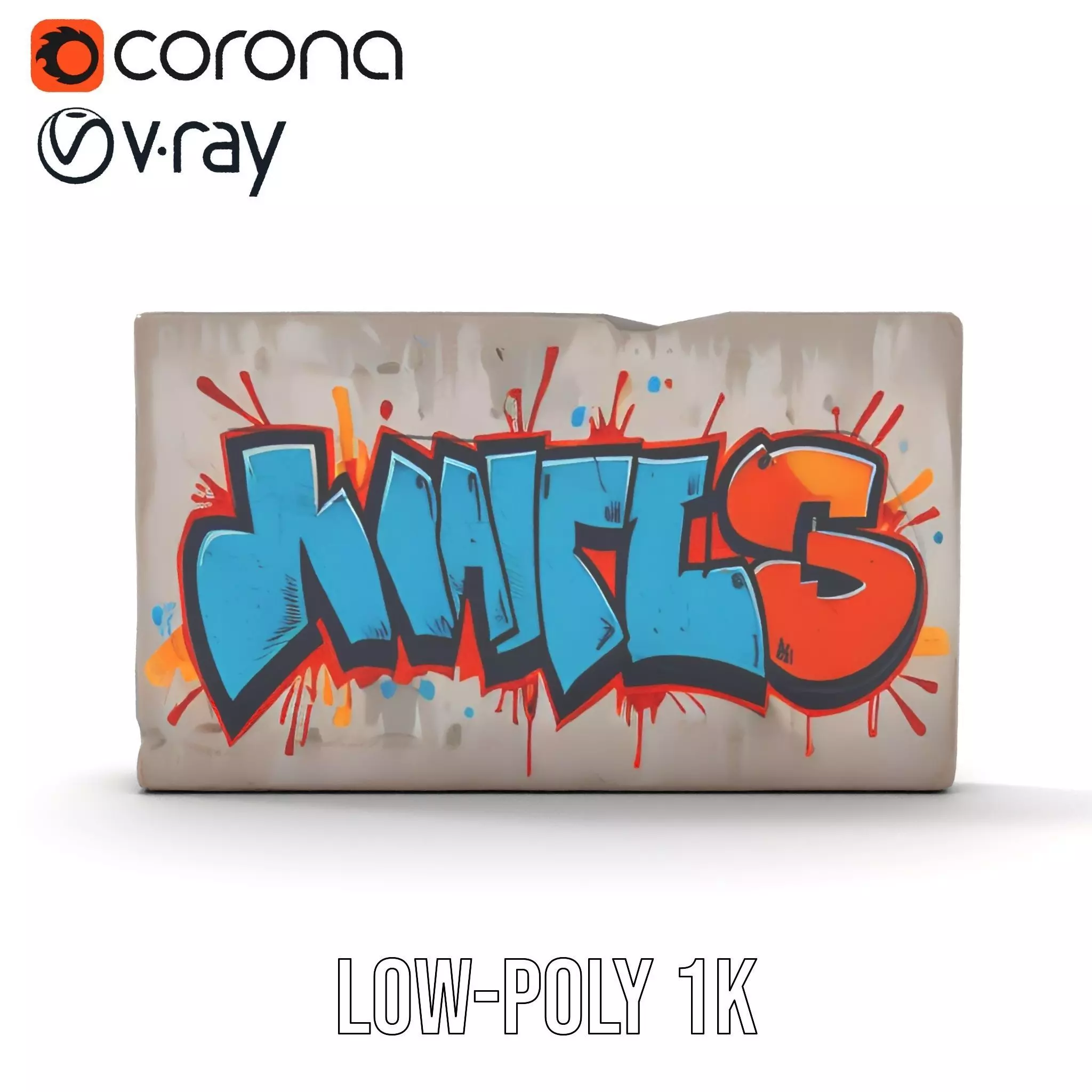 Vibrant Graffiti Wall model pack Texture_21