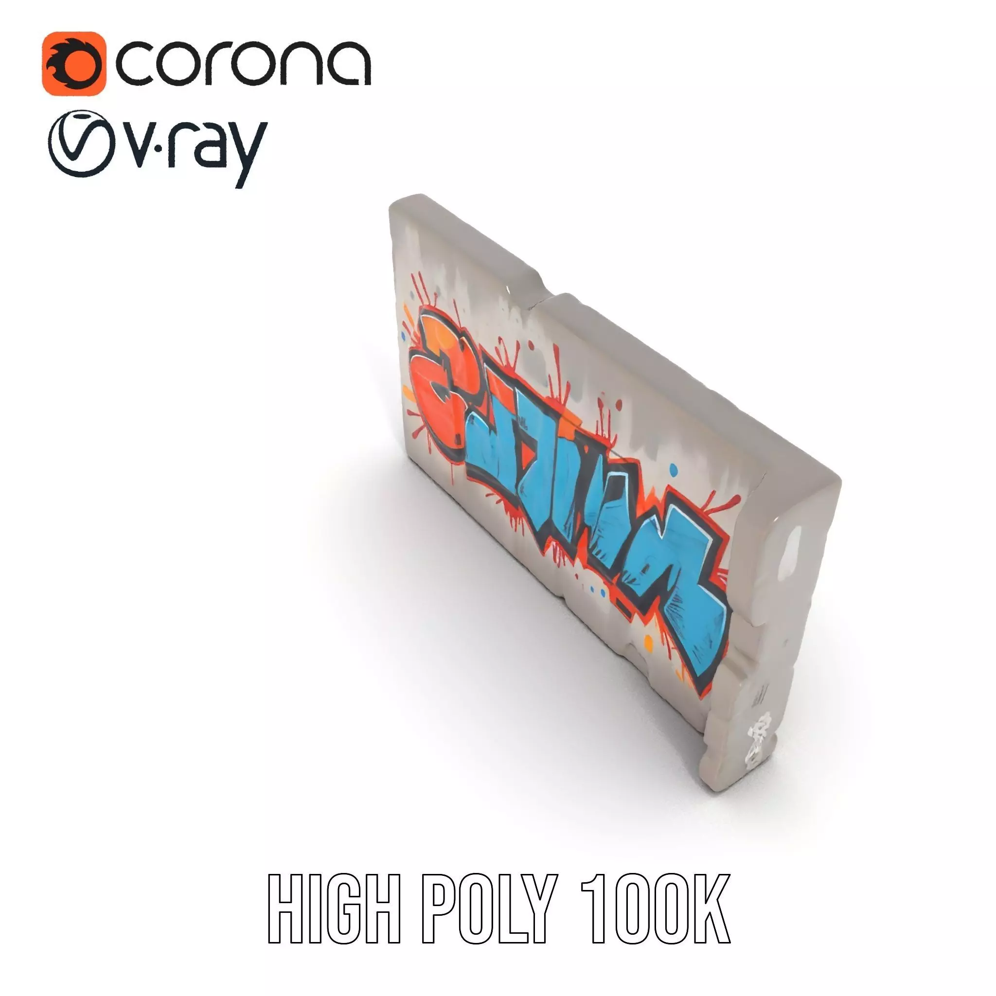 Vibrant Graffiti Wall model pack Texture_22