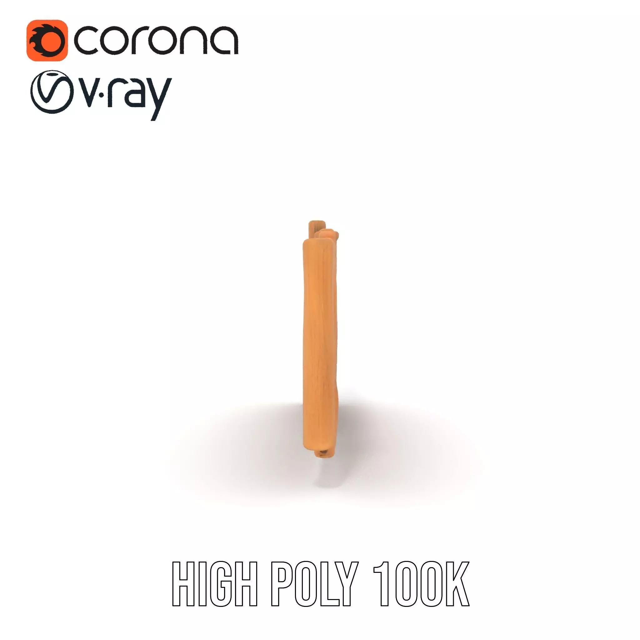 Rustic Wooden Fence model pack Low-poly 3D model_24