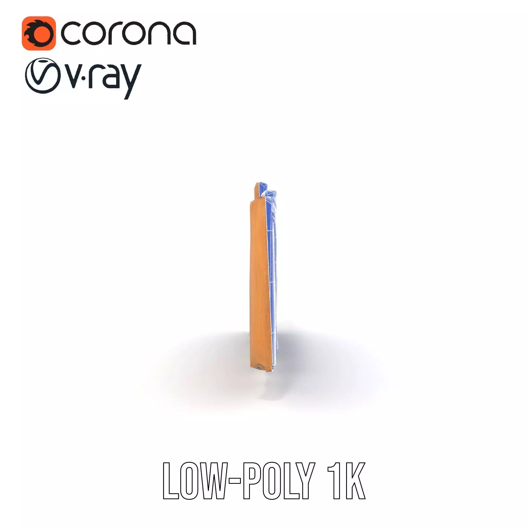 Rustic Wooden Fence model pack Low-poly 3D model_26