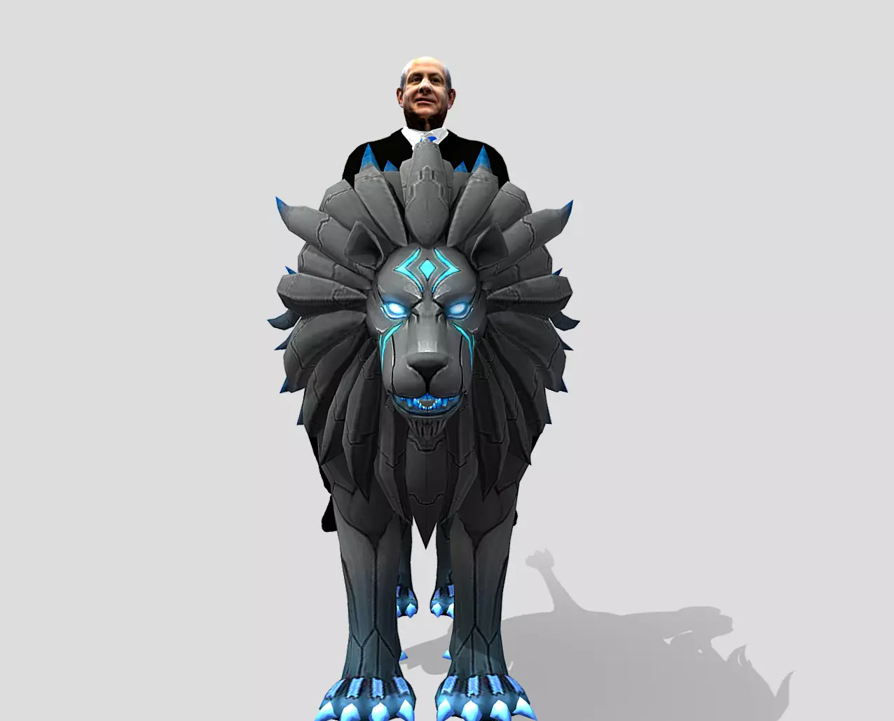 Benjamin Netanyahu rid Bio Lion FBX 3D model_0