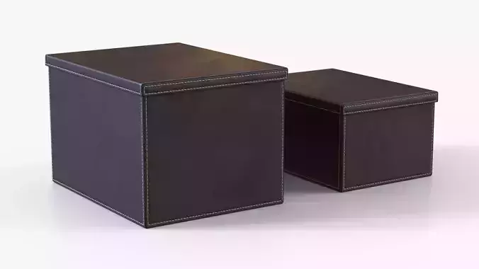 Box Storage Leather Set