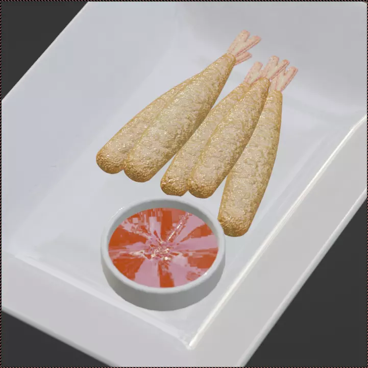 Asian Food Pack Realistic 3D Models PBR Low-poly 3D model_21