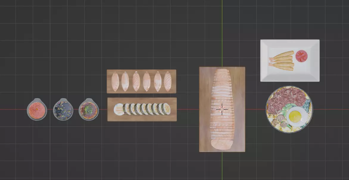 Asian Food Pack Realistic 3D Models PBR Low-poly 3D model_25