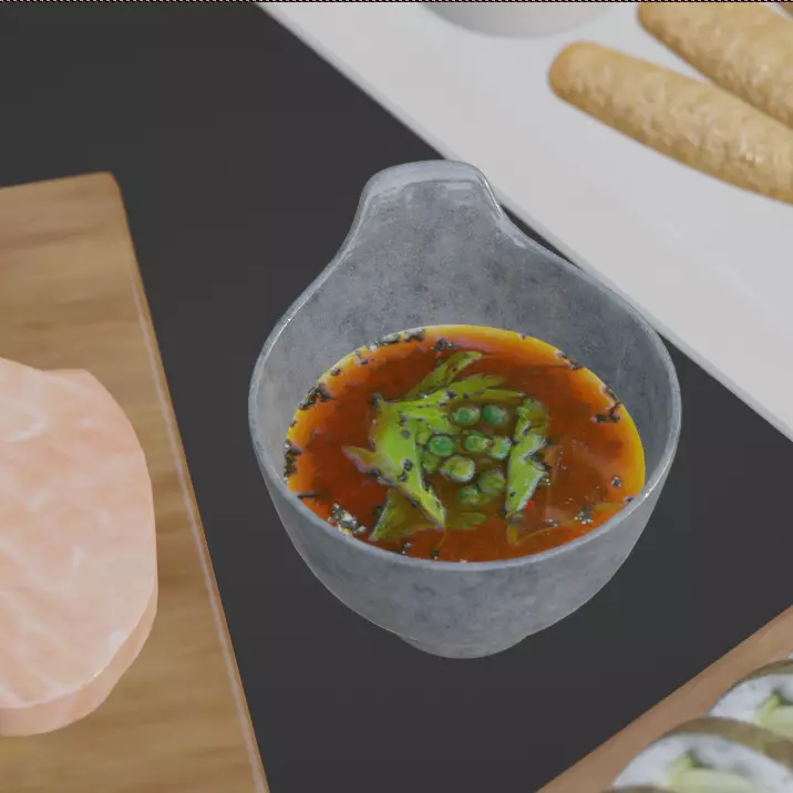 Asian Food Pack Realistic 3D Models PBR Low-poly 3D model_22