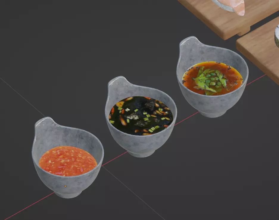Asian Food Pack Realistic 3D Models PBR Low-poly 3D model_26