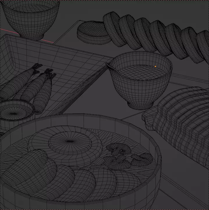 Asian Food Pack Realistic 3D Models PBR Low-poly 3D model_18