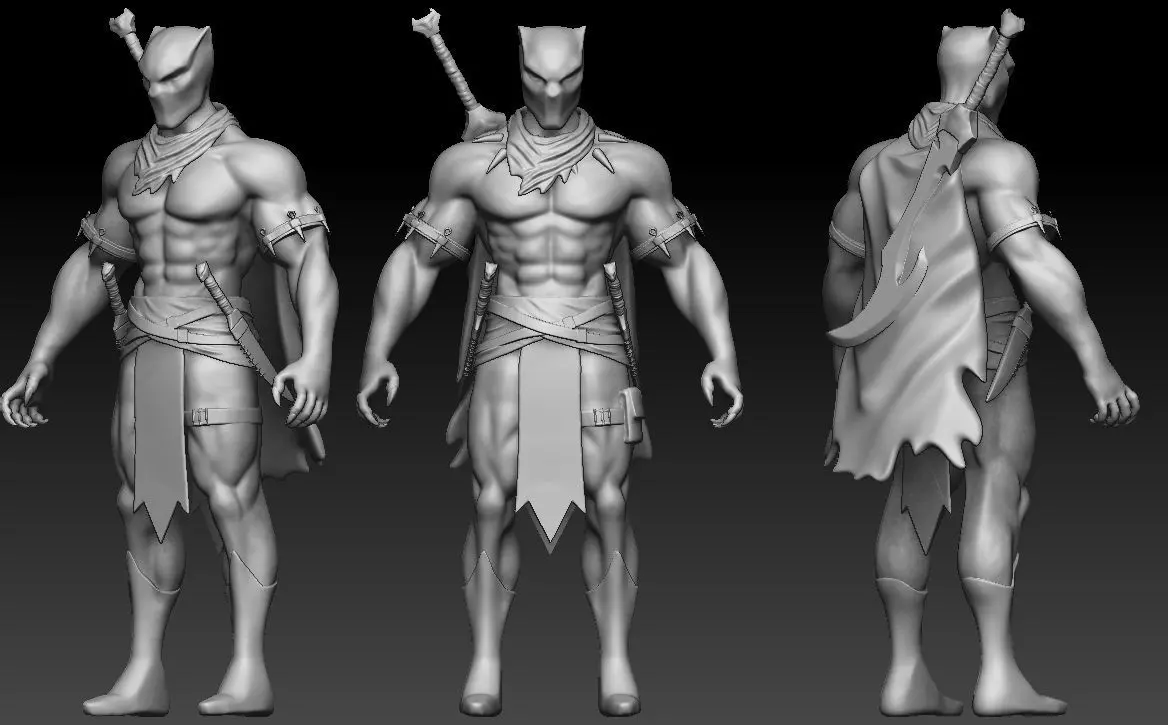 Warrior Panther 3D print model