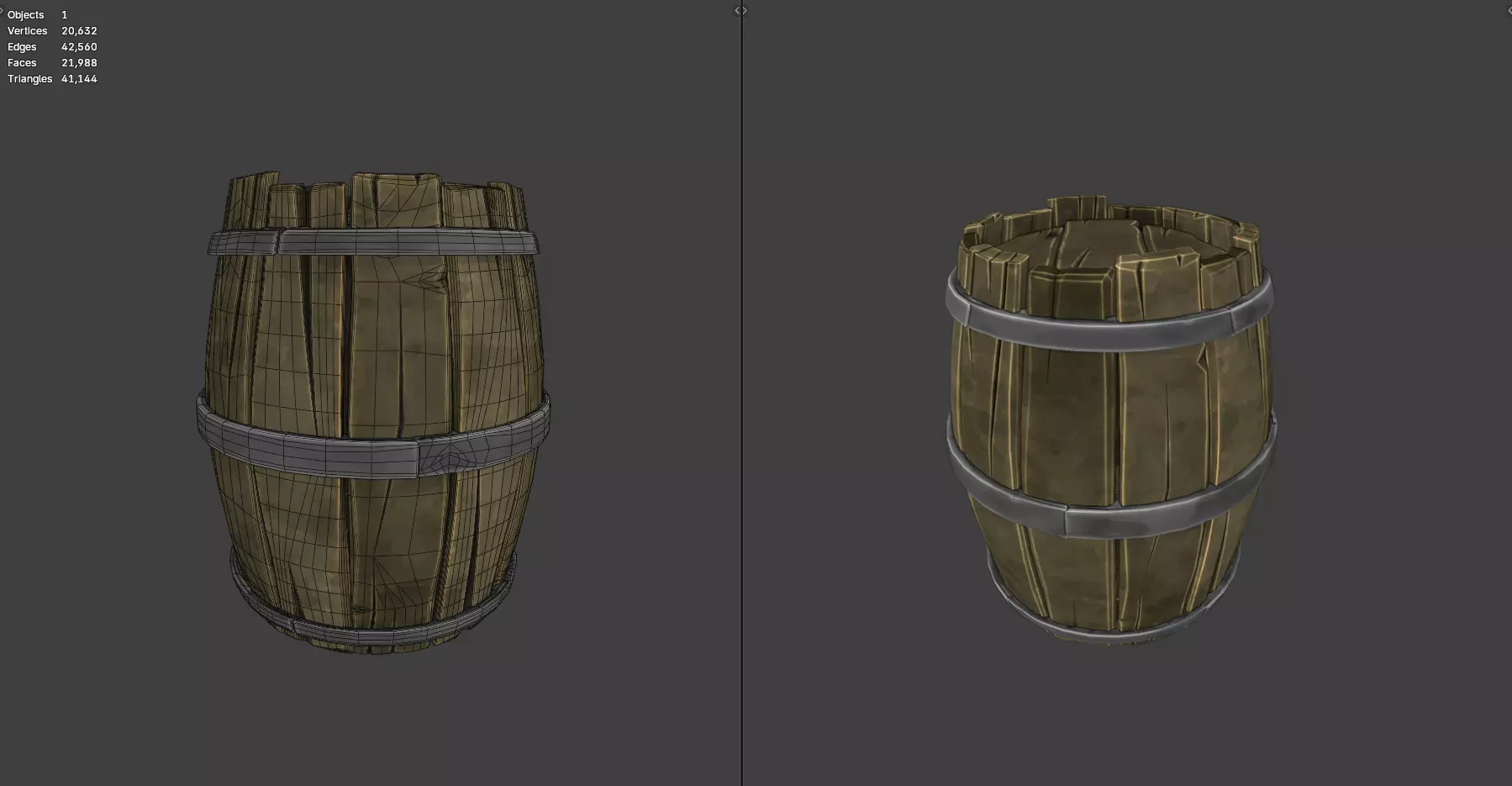 Medieval Props Stylized  3D model_9