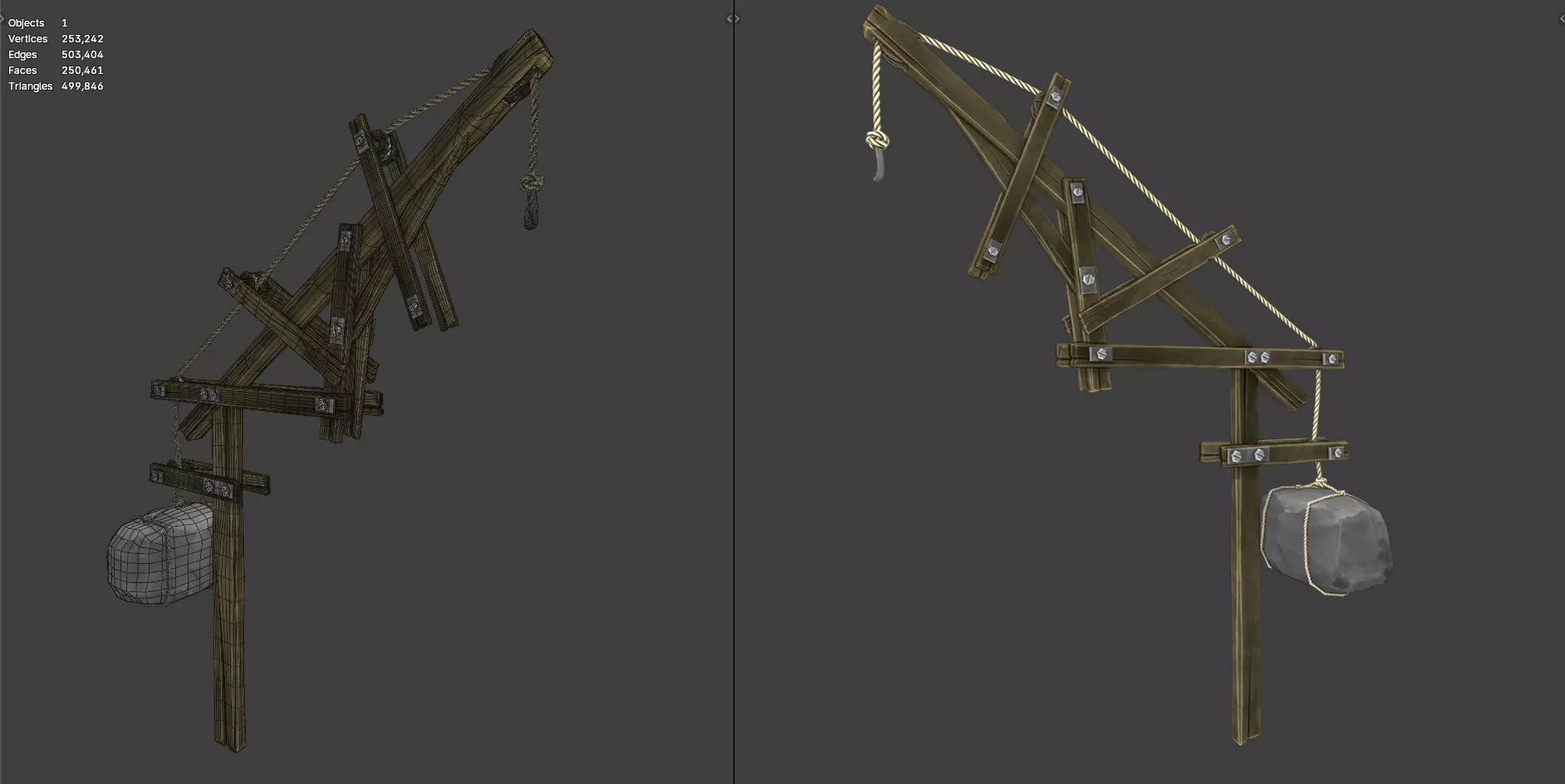 Medieval Props Stylized  3D model_4