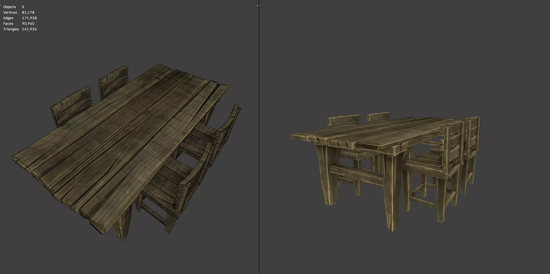 Medieval Props Stylized  3D model_10