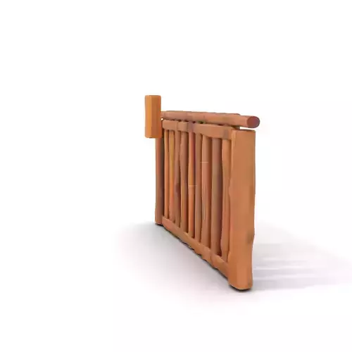 Rustic Wooden Fence model pack