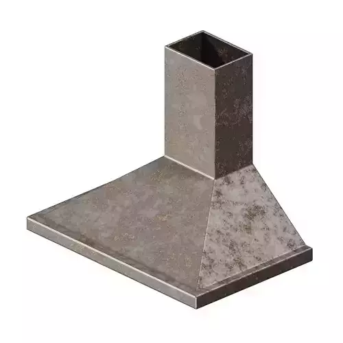 Rusty Kitchen Chimney