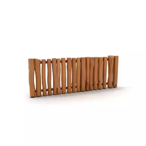 Rustic Wood Fence model pack