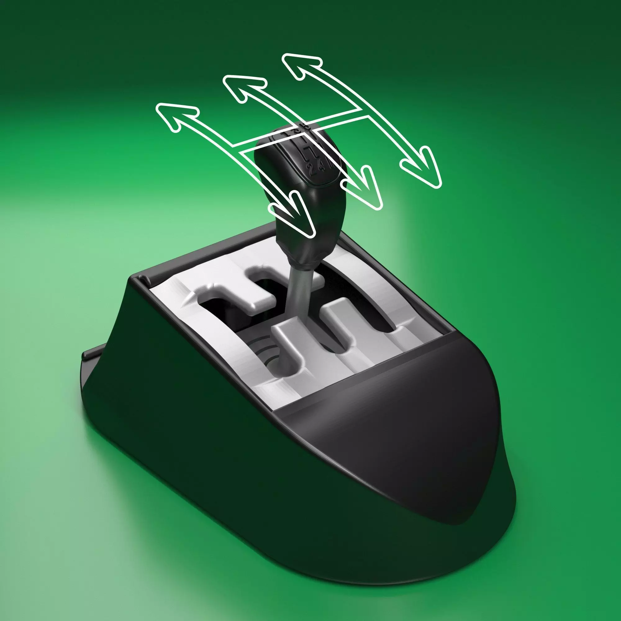 Drive nDock  Phone Stand  Gear Shift Anti-Stress Toy  3D print model_7