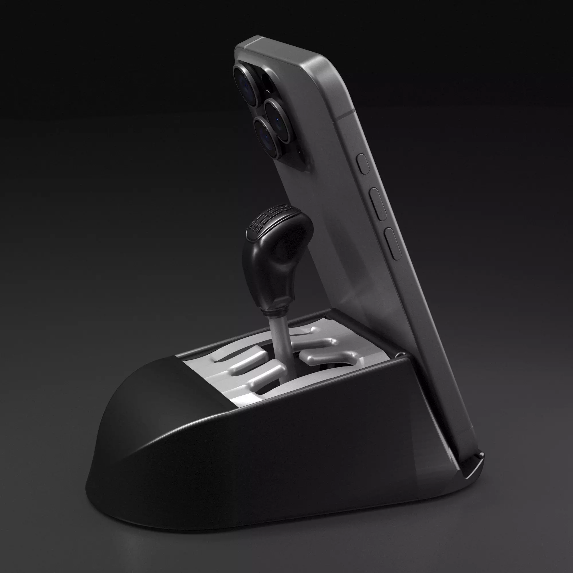 Drive nDock  Phone Stand  Gear Shift Anti-Stress Toy  3D print model_0