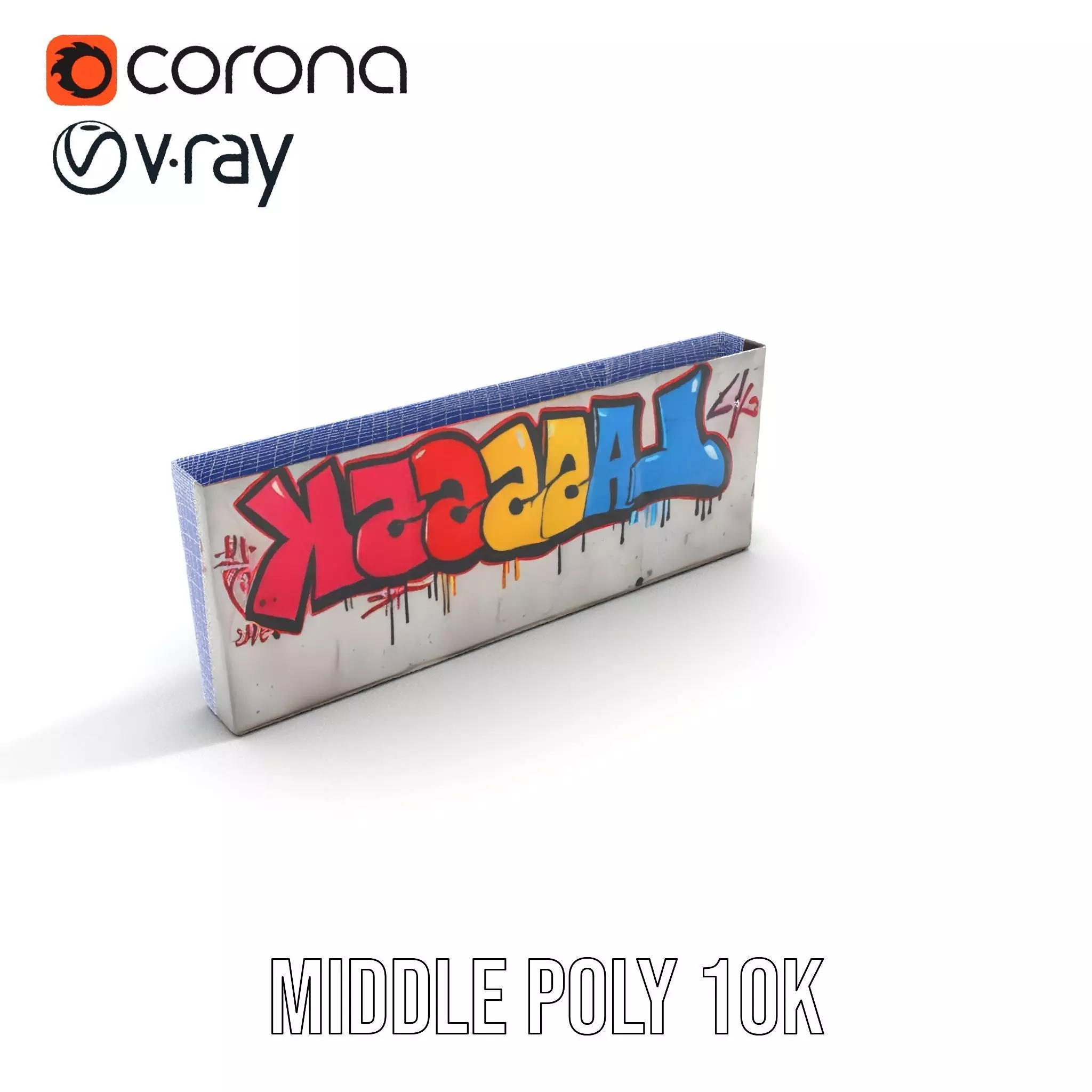 Vibrant Graffiti Wall model pack Low-poly 3D model_18