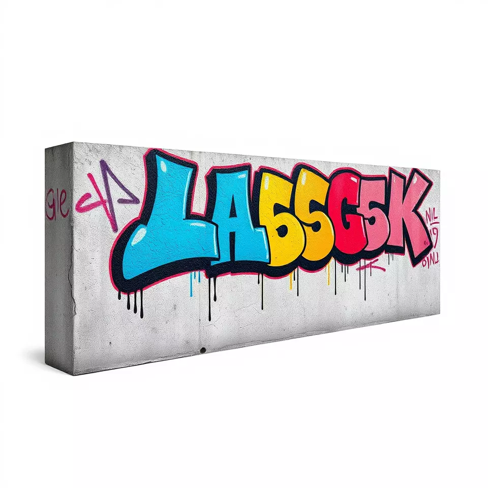 Vibrant Graffiti Wall model pack Low-poly 3D model_3