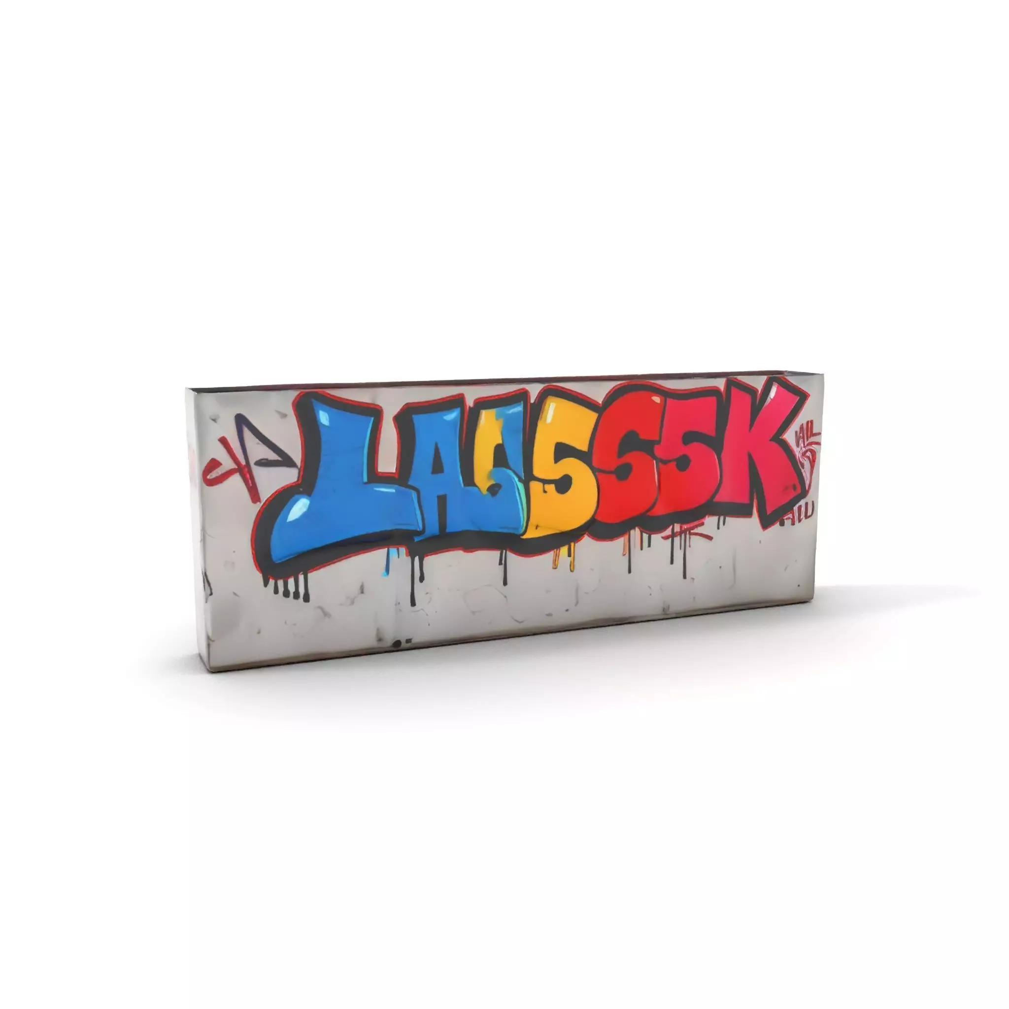 Vibrant Graffiti Wall model pack Low-poly 3D model_15