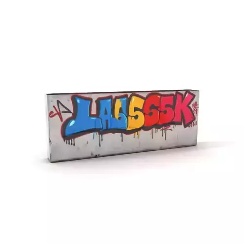 Vibrant Graffiti Wall model pack Low-poly 3D model
