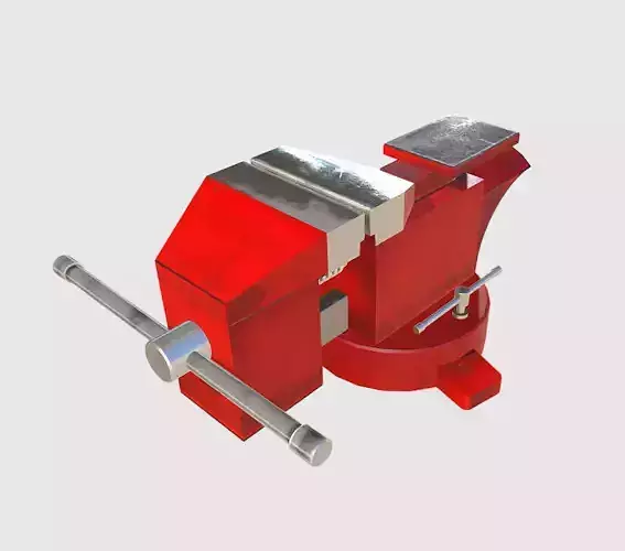 Work Bench Hand Vice  Low-poly 3D model