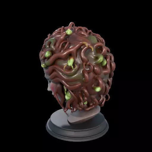 2165  Medusa Gorgon Head 3D Model  magic 3D print model_15