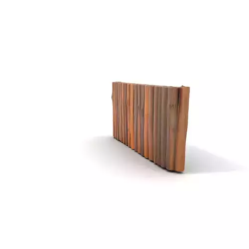 Natural Timber Fence model pack Low-poly 3D model