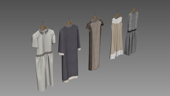 Woman clothes 3D model