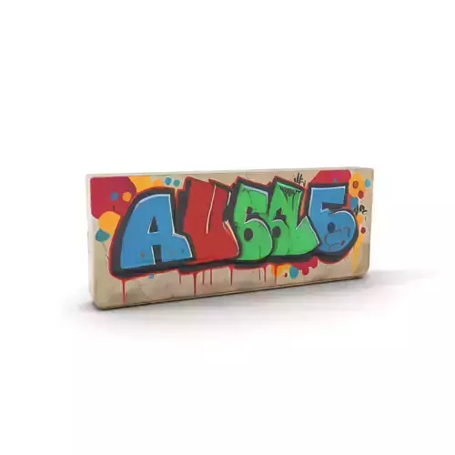 Vibrant Graffiti Block model pack Texture