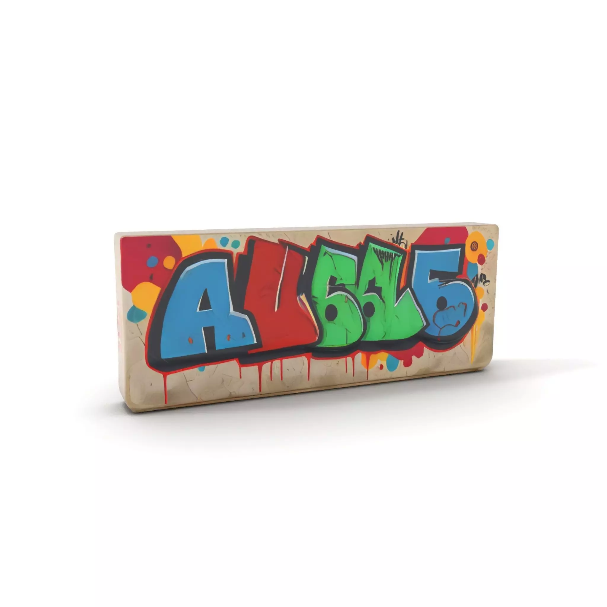 Vibrant Graffiti Block model pack Texture_14