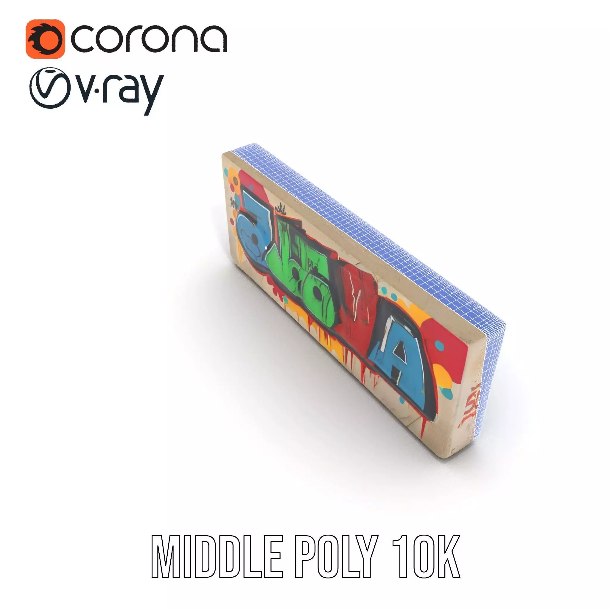 Vibrant Graffiti Block model pack Texture_28