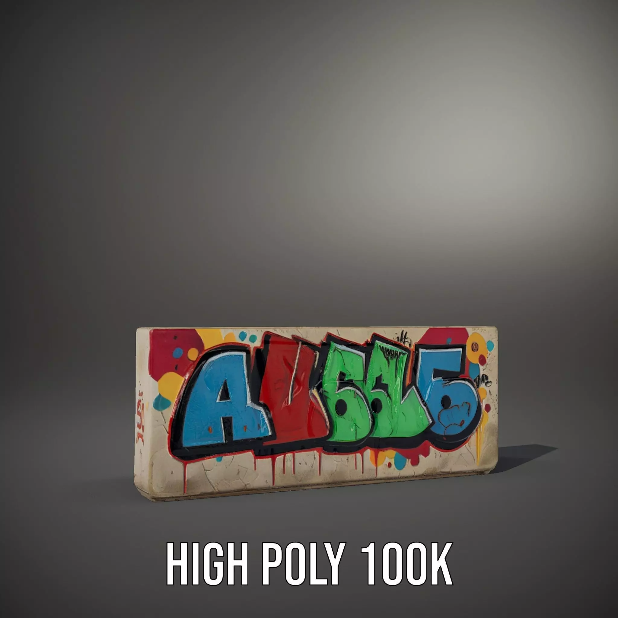 Vibrant Graffiti Block model pack Texture_11