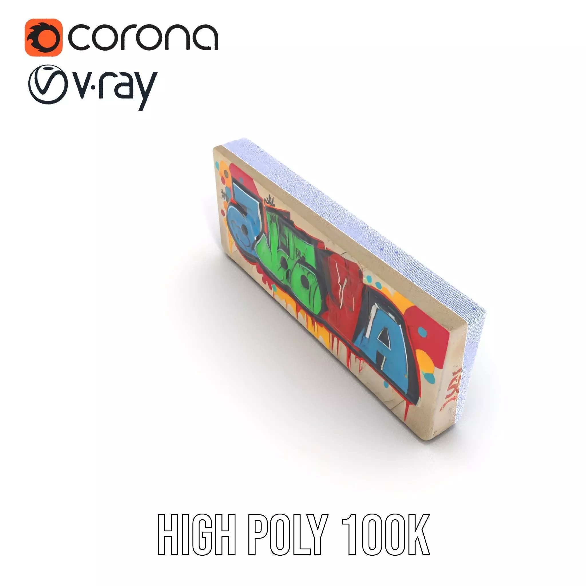 Vibrant Graffiti Block model pack Texture_33