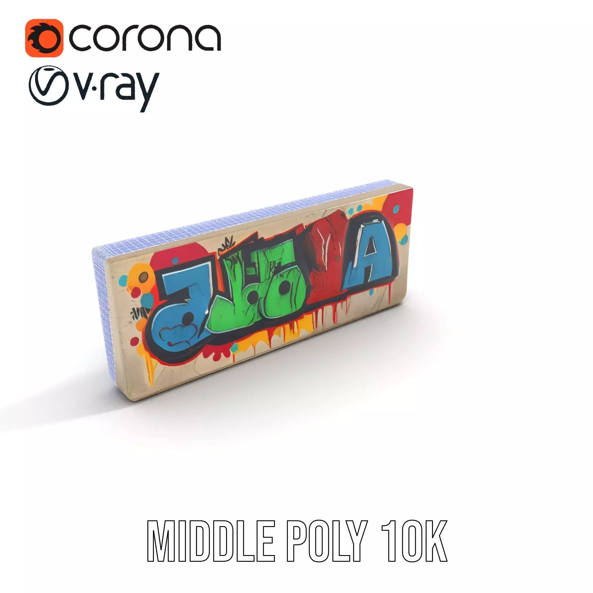 Vibrant Graffiti Block model pack Texture_20