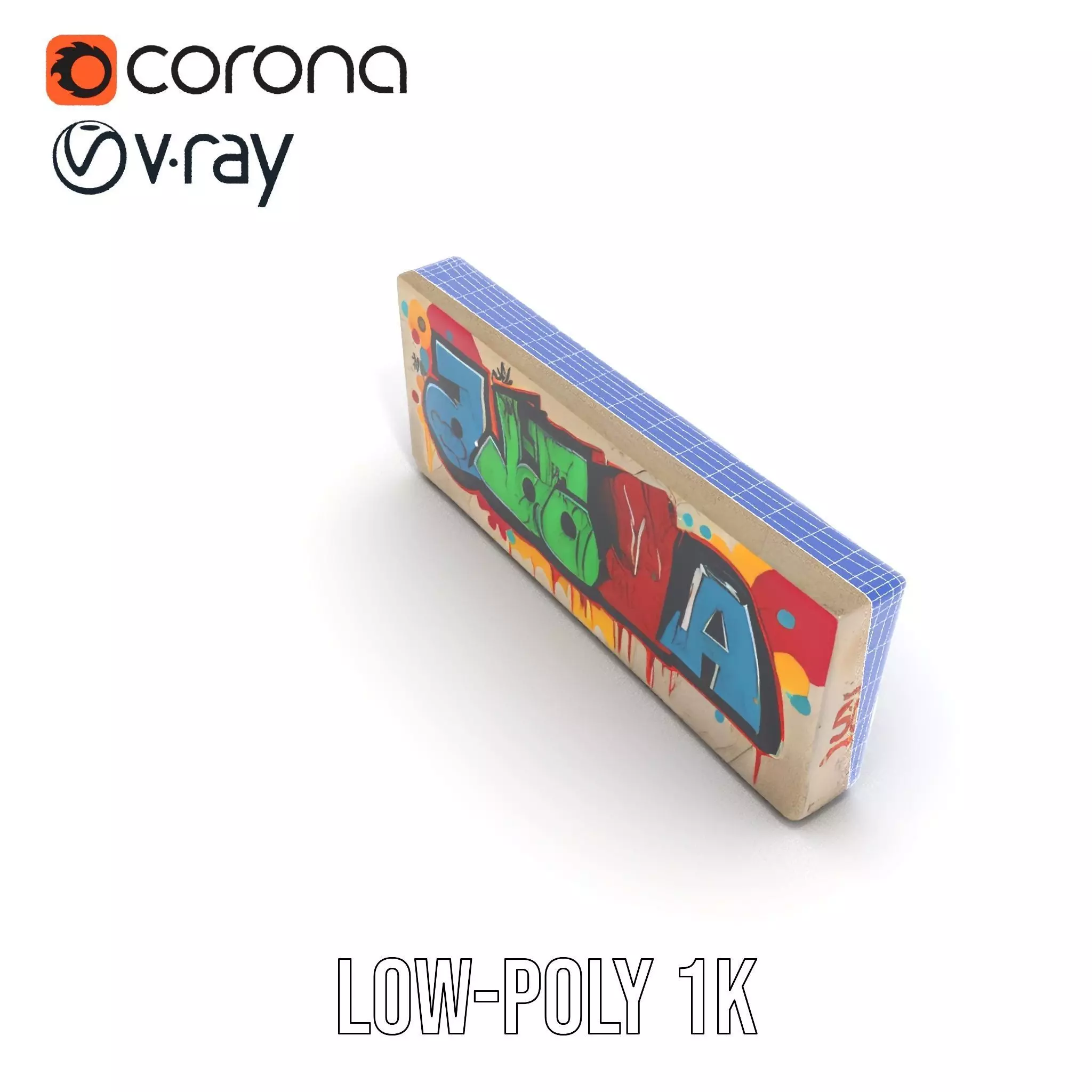 Vibrant Graffiti Block model pack Texture_29