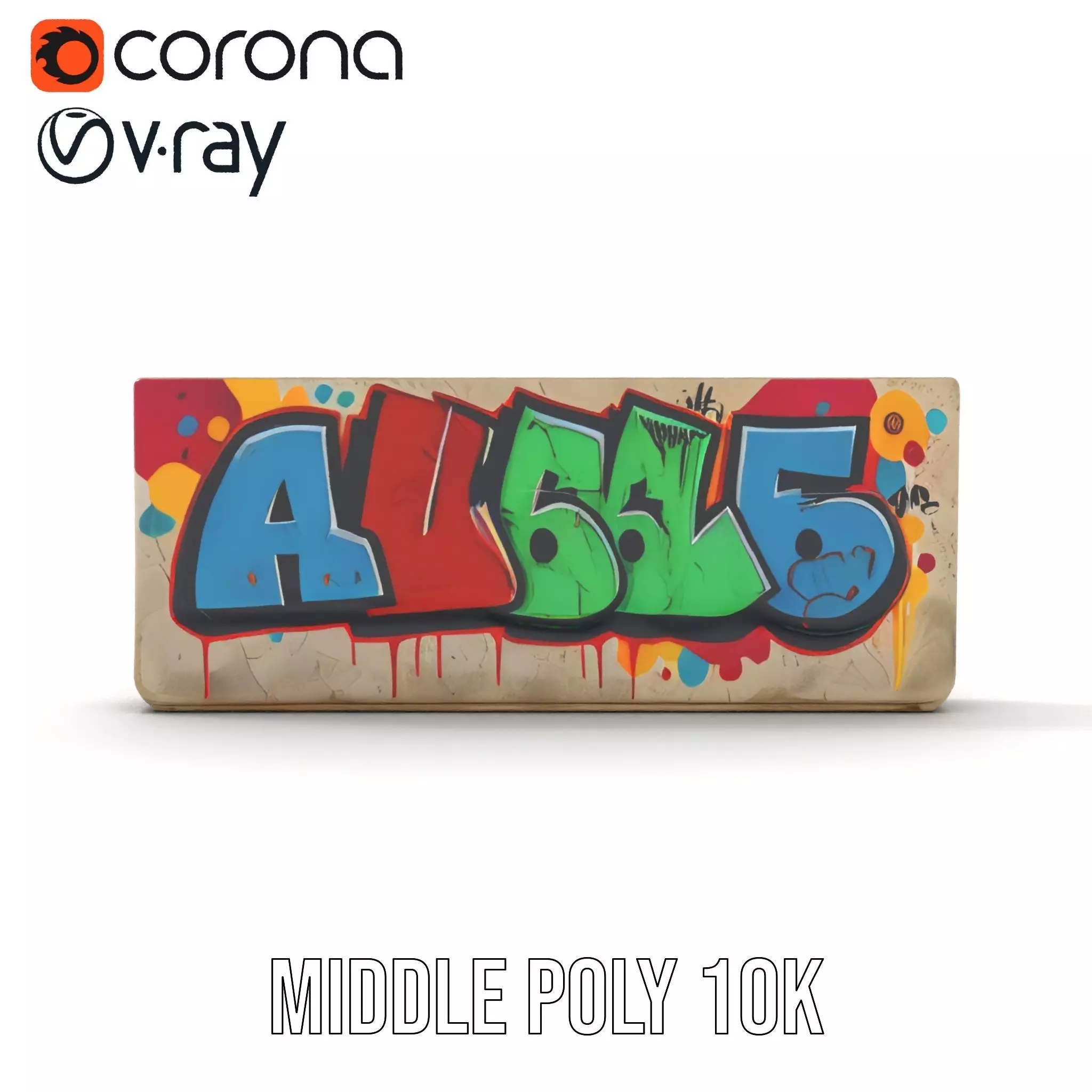 Vibrant Graffiti Block model pack Texture_12