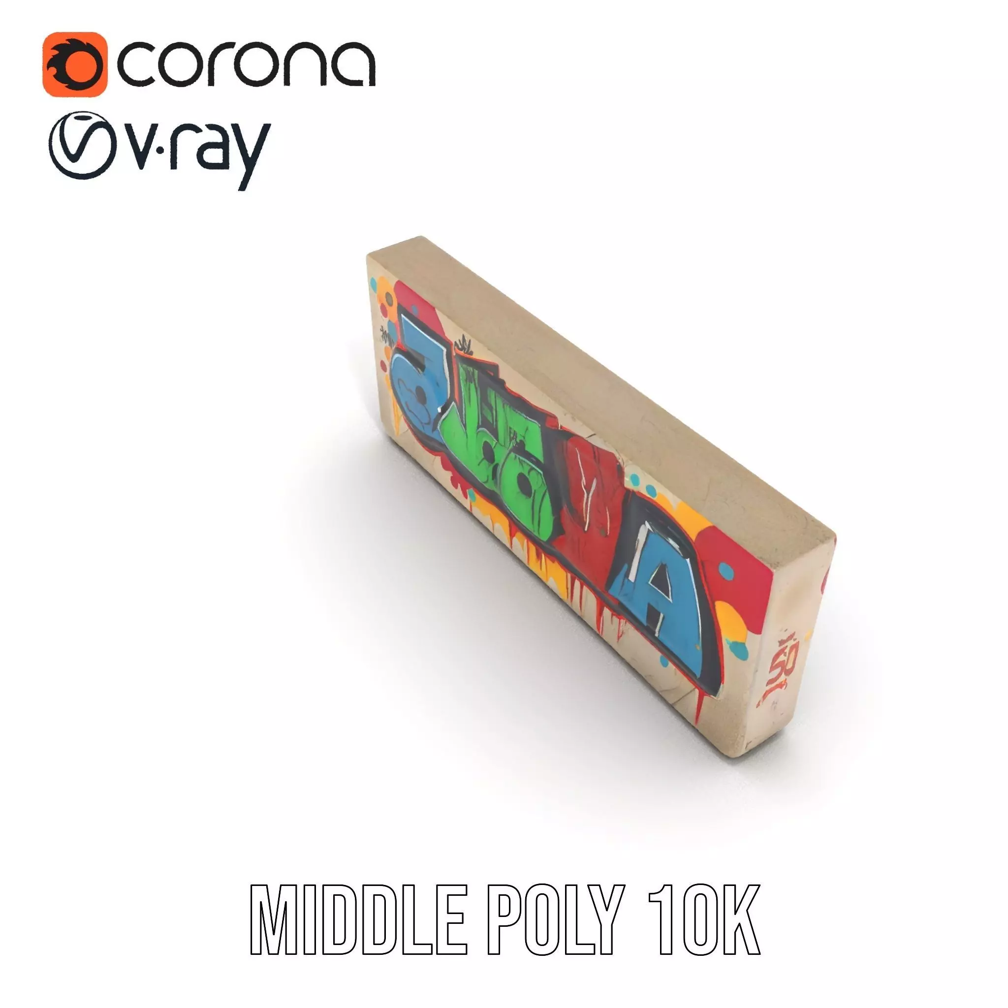 Vibrant Graffiti Block model pack Texture_6