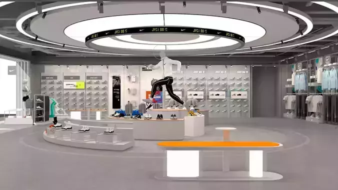 Sports Store Interior 3D model