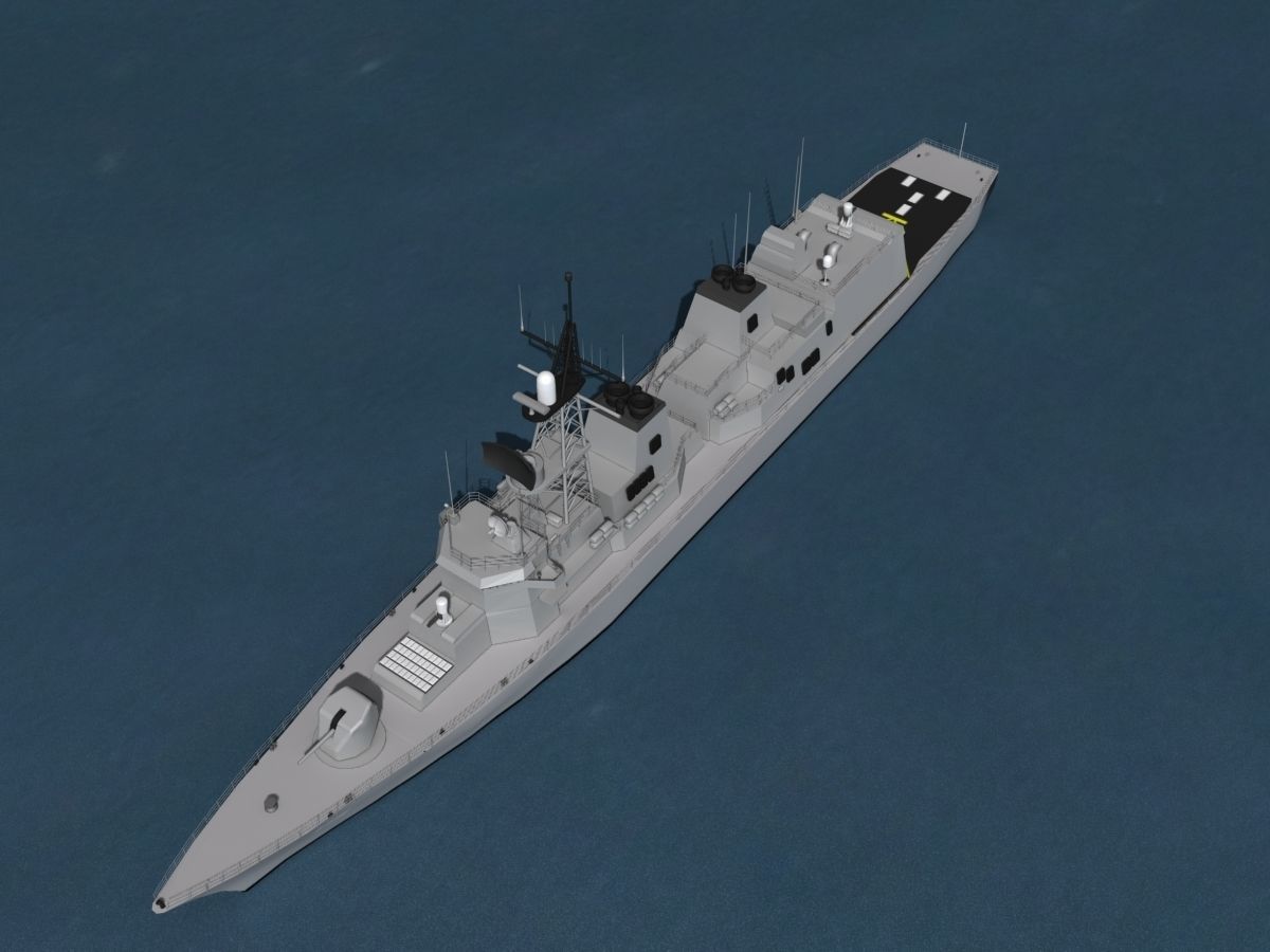 Takanami Class Destroyer Sazanami 3D model_10