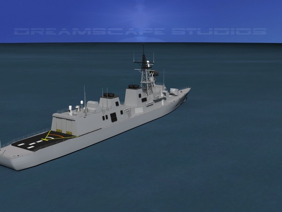 Takanami Class Destroyer Sazanami 3D model_16