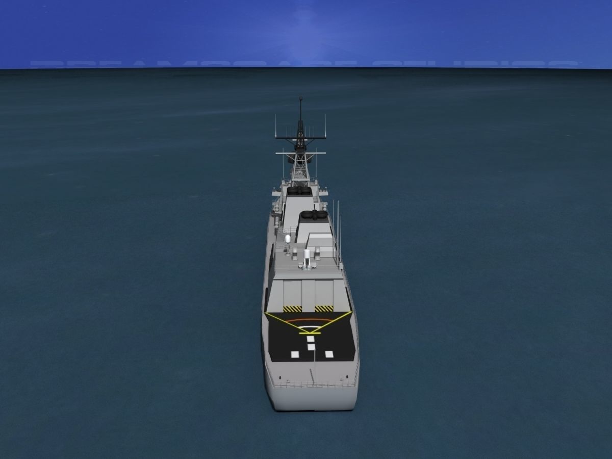 Takanami Class Destroyer Sazanami 3D model_18