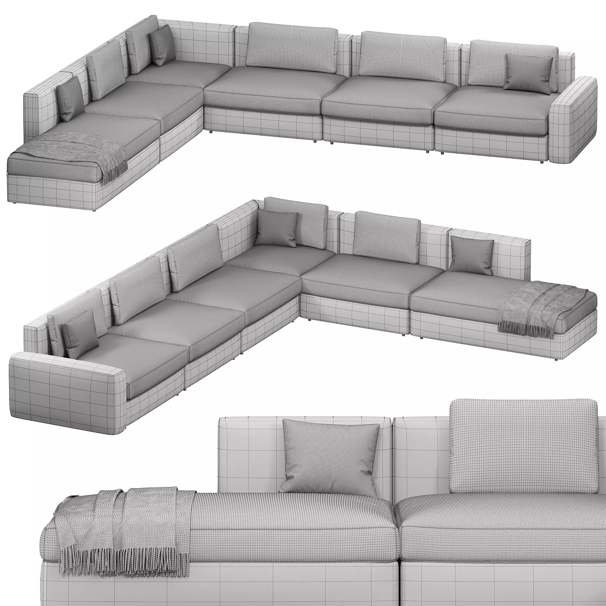 Dune Sofa 3D model_2