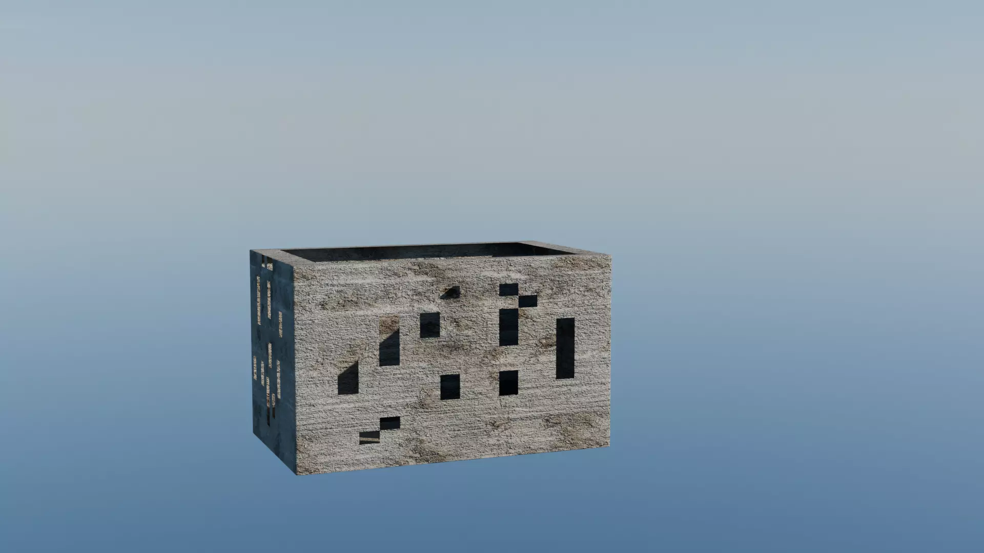 Nigerian Transformer house building Free low-poly 3D model