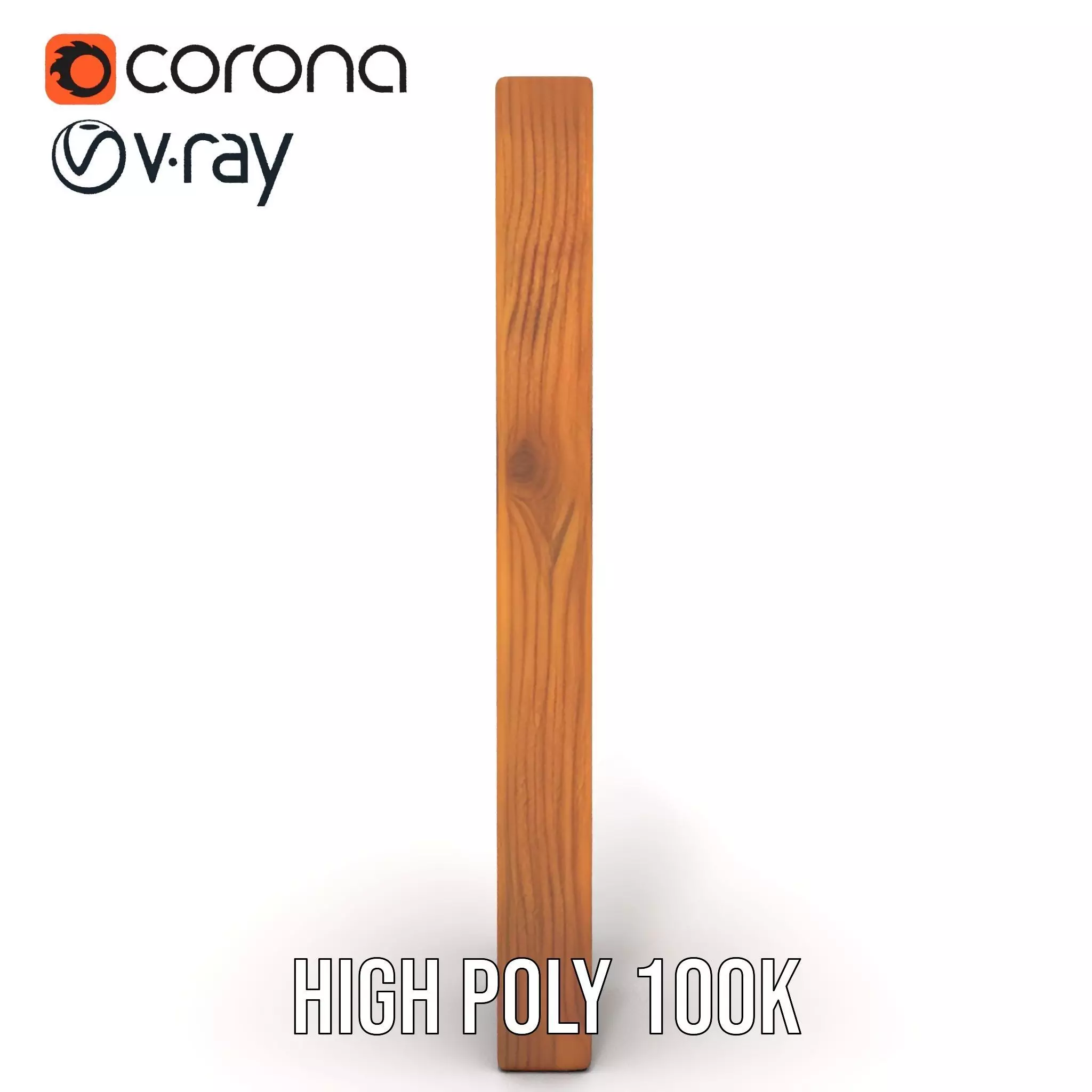 Classic Wooden Fence model pack Low-poly 3D model_21