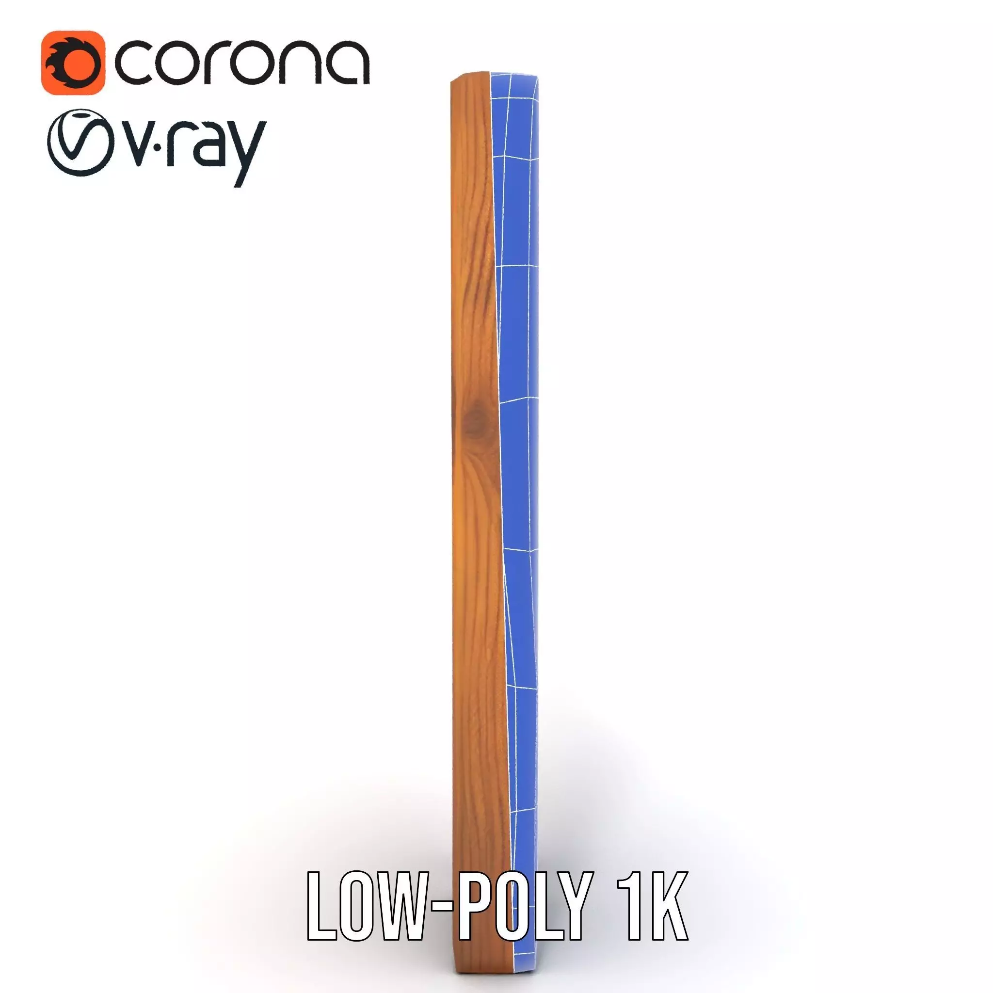 Classic Wooden Fence model pack Low-poly 3D model_23