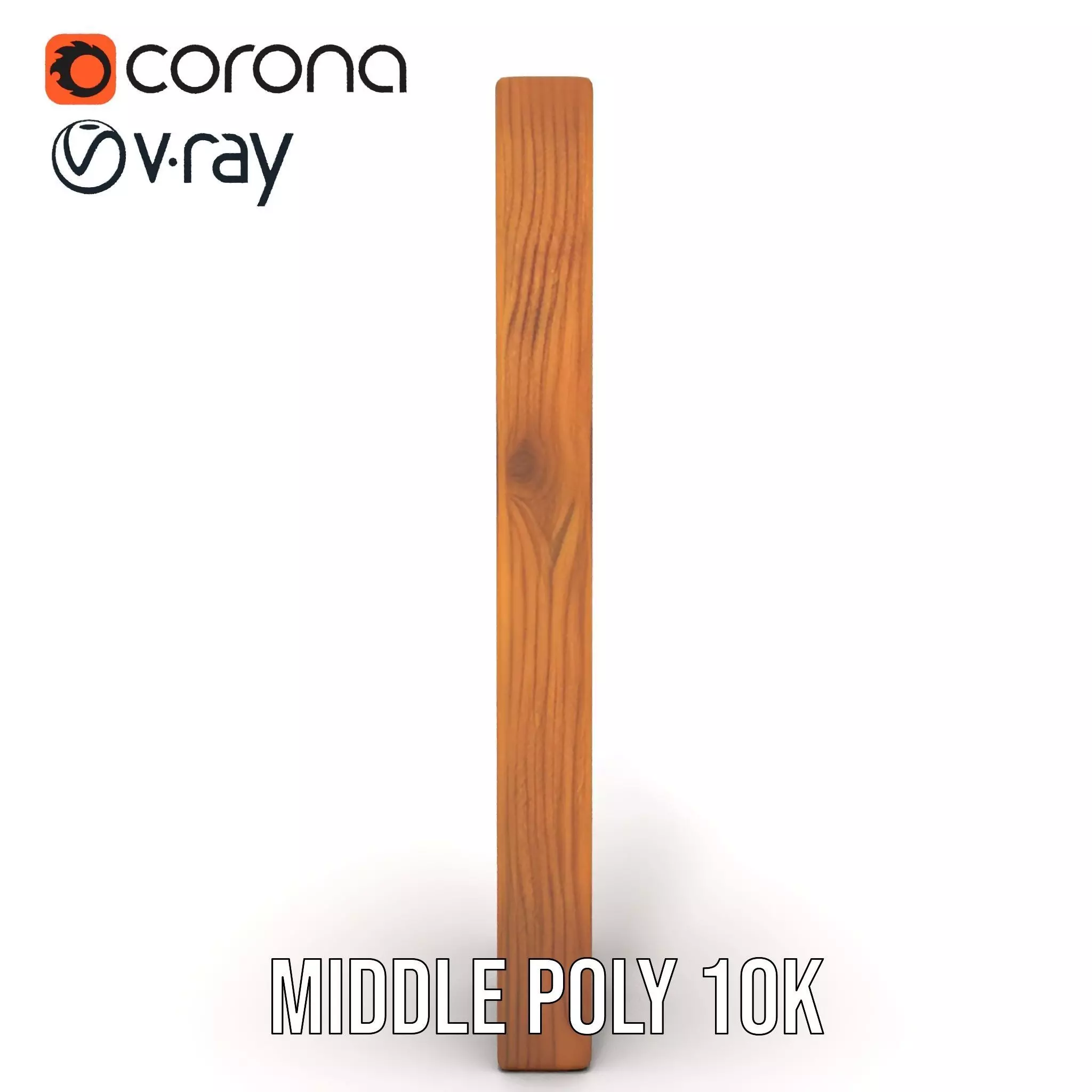 Classic Wooden Fence model pack Low-poly 3D model_19